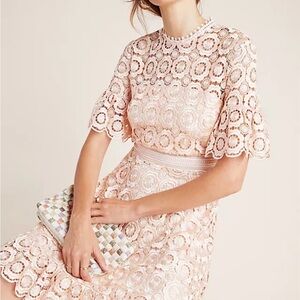 NWT Anthropologie Shoshanna Sora Lace Dress